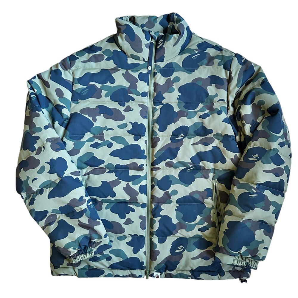 XXL Bape Green Down Puffer Jacket